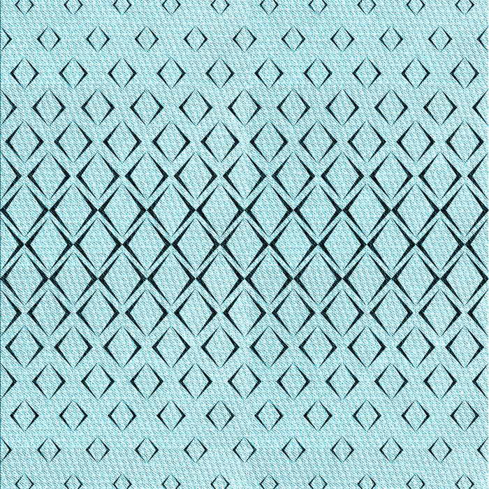 Machine Washable Transitional Electric Blue Rug, wshpat2391lblu