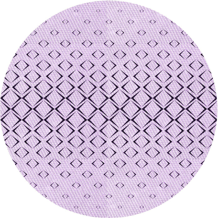 Square Patterned Orchid Purple Rug, pat2391pur