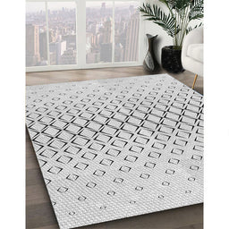 Patterned Off-White Novelty Rug in Family Room, pat2391