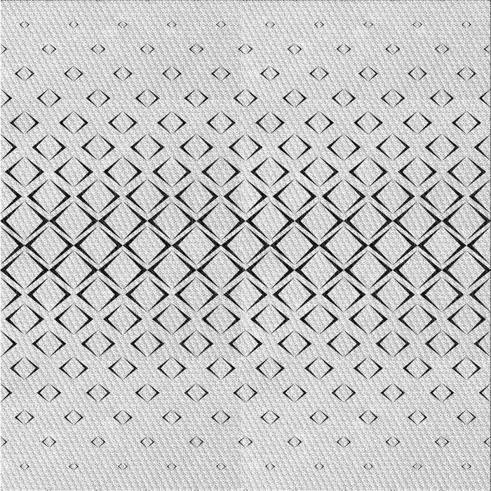Square Patterned Off-White Novelty Rug, pat2391