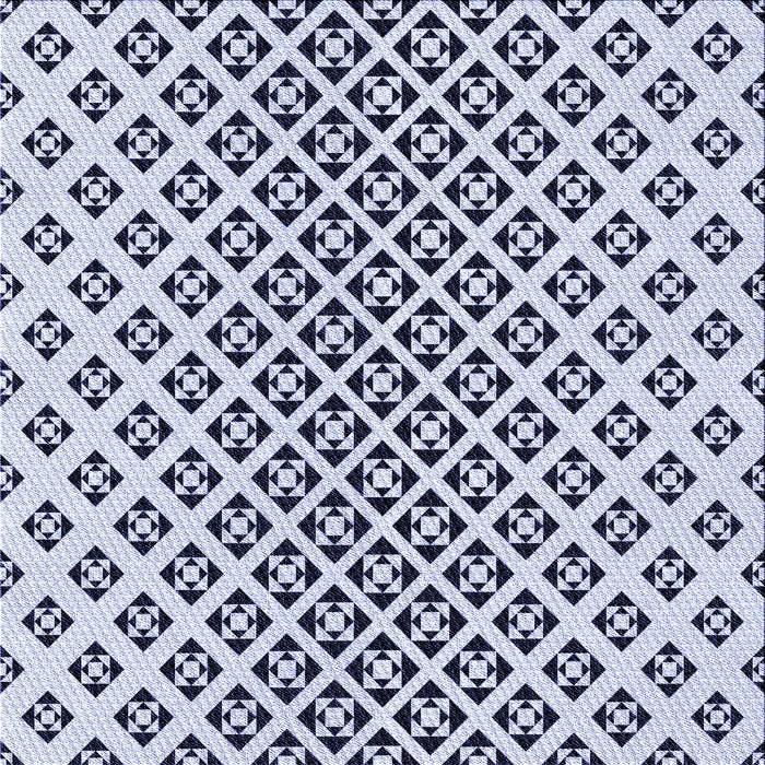 Round Patterned Lavender Blue Rug, pat2392blu