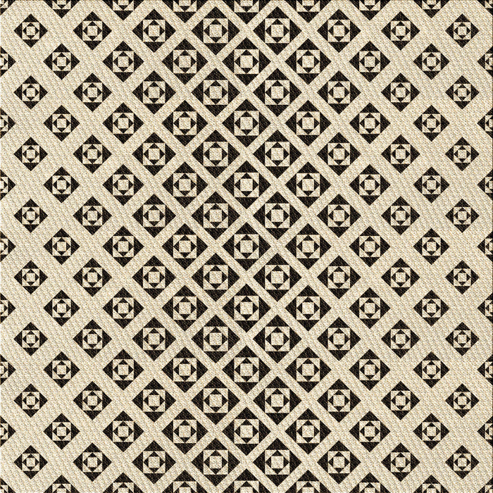 Round Patterned Coffee Brown Rug, pat2392brn