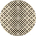 Square Patterned Coffee Brown Rug, pat2392brn