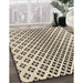 Machine Washable Transitional Coffee Brown Rug in a Family Room, wshpat2392brn