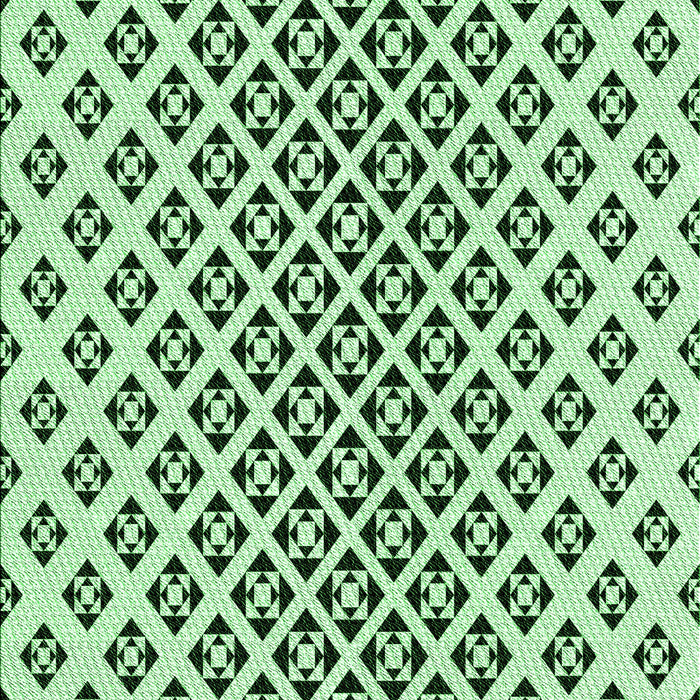 Machine Washable Transitional Mint Green Rug, wshpat2392grn