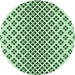 Square Patterned Mint Green Rug, pat2392grn
