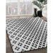 Patterned Platinum Gray Rug in Family Room, pat2392gry