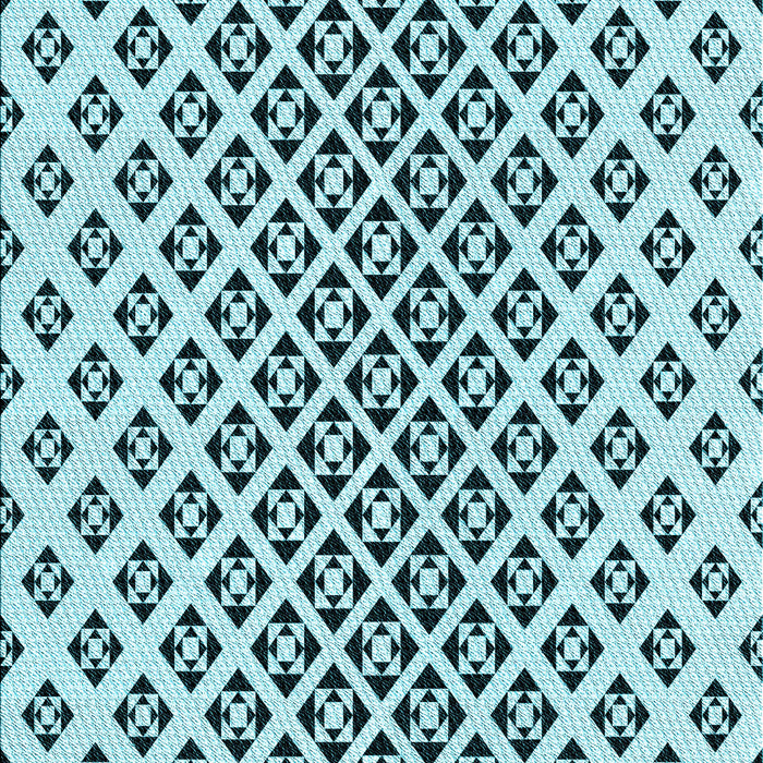 Patterned Electric Blue Rug, pat2392lblu