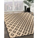 Patterned Saddle Brown Rug in Family Room, pat2392org