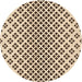 Square Machine Washable Transitional Saddle Brown Rug in a Living Room, wshpat2392org