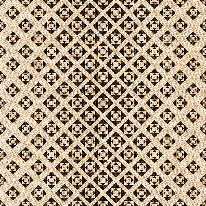 Round Machine Washable Transitional Saddle Brown Rug, wshpat2392org