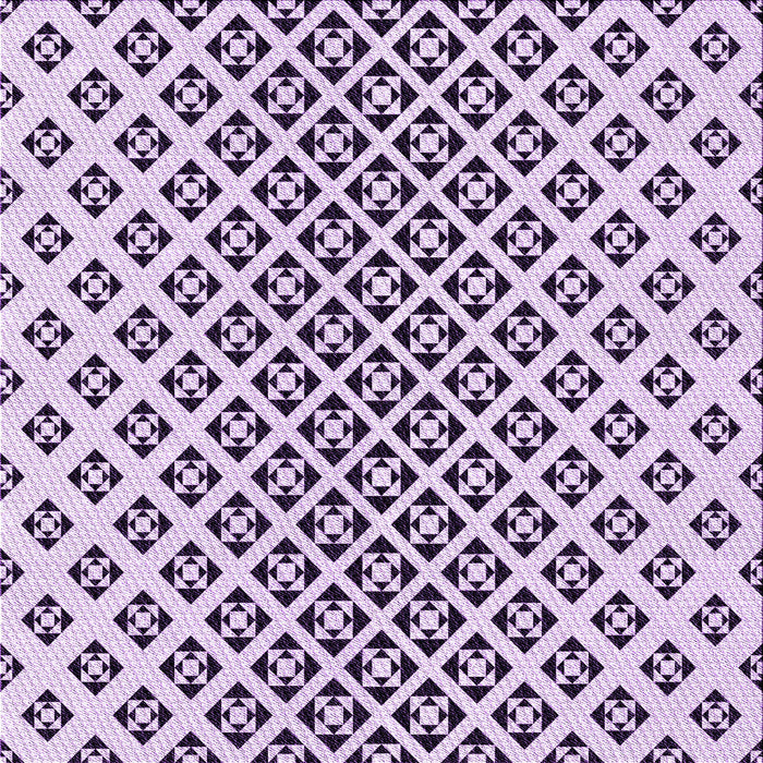 Round Machine Washable Transitional Purple Rug, wshpat2392pur