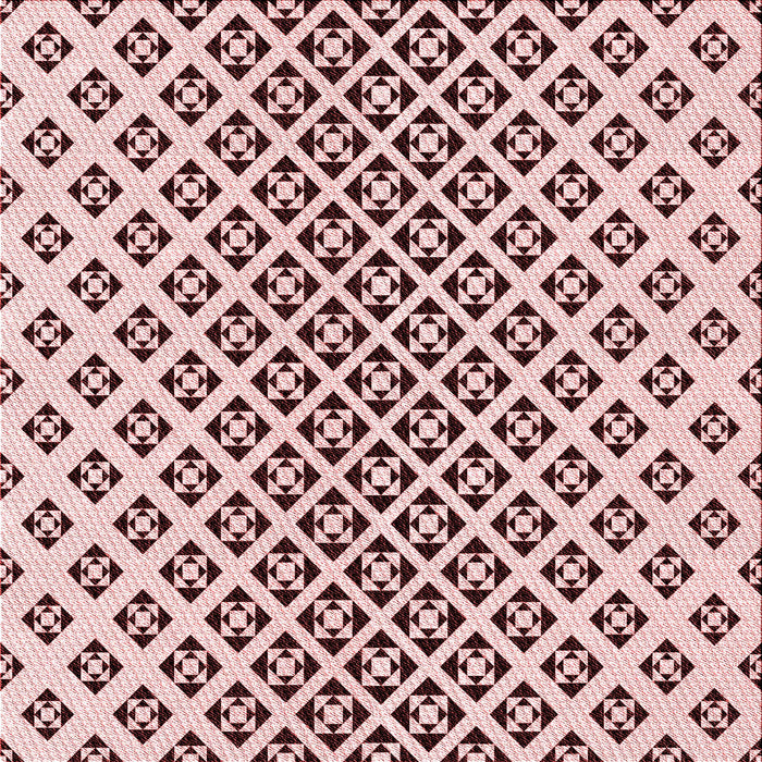 Round Patterned Light Rose Pink Rug, pat2392rd