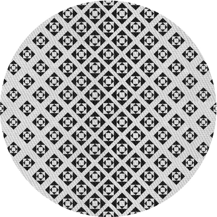 Square Machine Washable Transitional White Smoke Rug, wshpat2392