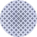 Square Patterned Lavender Blue Rug, pat2393blu