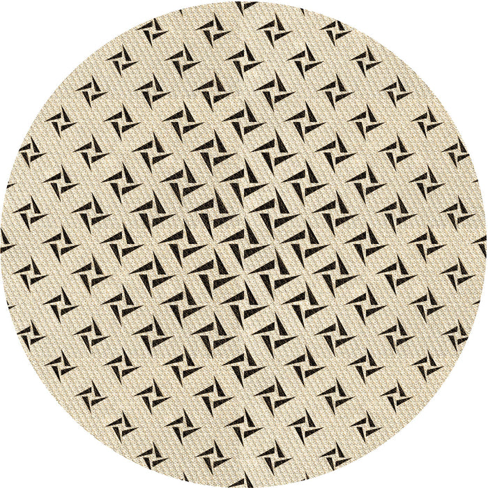 Square Patterned Moccasin Beige Rug, pat2393brn