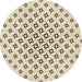 Square Patterned Moccasin Beige Rug, pat2393brn