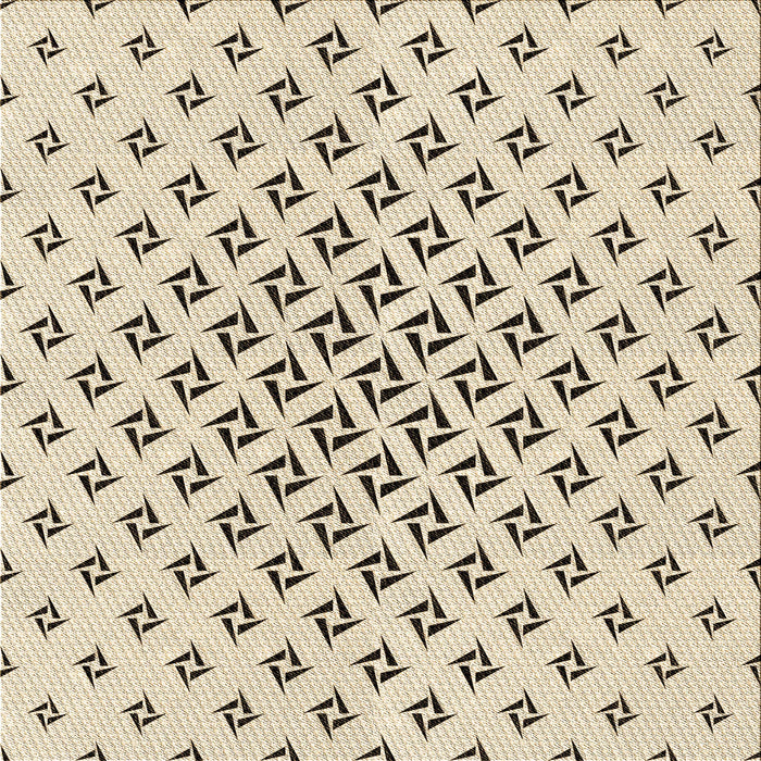 Round Patterned Moccasin Beige Rug, pat2393brn