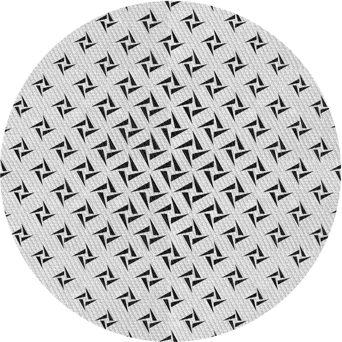 Square Patterned Platinum Gray Rug, pat2393gry