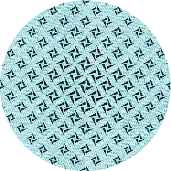 Square Patterned Electric Blue Rug, pat2393lblu