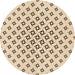 Square Machine Washable Transitional Copper Brown Rug in a Living Room, wshpat2393org