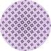 Square Patterned Lilac Purple Rug, pat2393pur