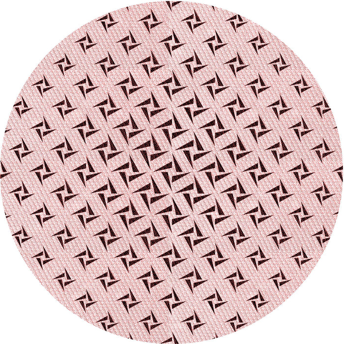 Square Patterned Pink Rug, pat2393rd