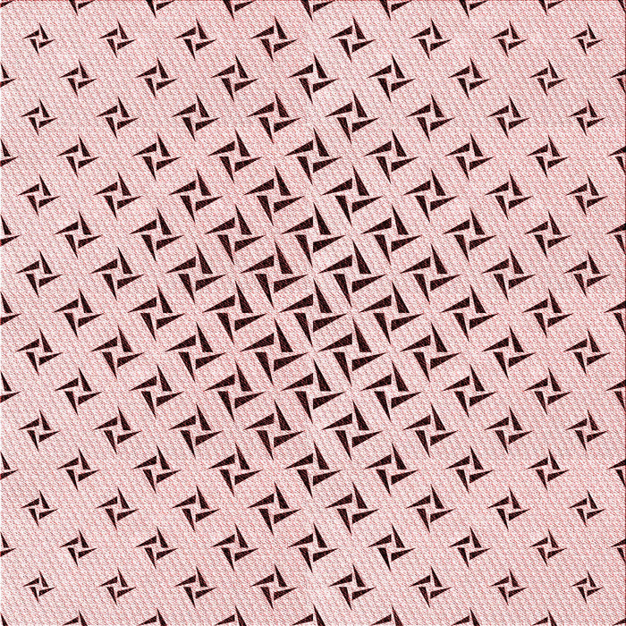 Round Patterned Pink Rug, pat2393rd