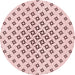 Square Machine Washable Transitional Pink Rug in a Living Room, wshpat2393rd