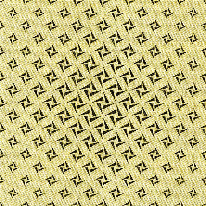 Round Machine Washable Transitional Sun Yellow Rug, wshpat2393yw