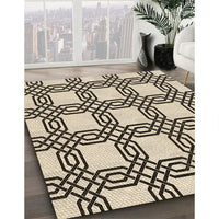 Patterned Vanilla Gold Rug, pat2394brn