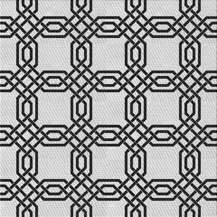 Round Patterned Platinum Gray Rug, pat2394gry