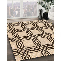 Patterned Golden Blonde Gold Rug, pat2394org