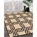 Patterned Golden Blonde Gold Rug in Family Room, pat2394org