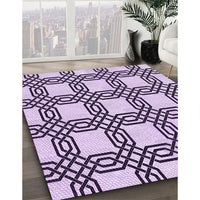 Patterned Purple Rug, pat2394pur