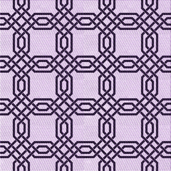 Round Patterned Purple Rug, pat2394pur