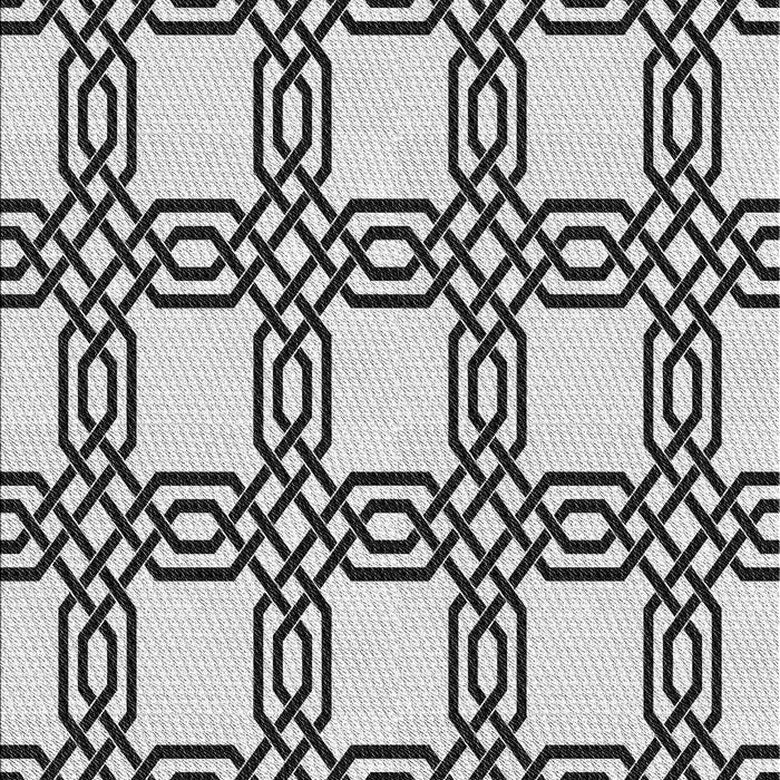 Patterned Light Black Novelty Rug, pat2394