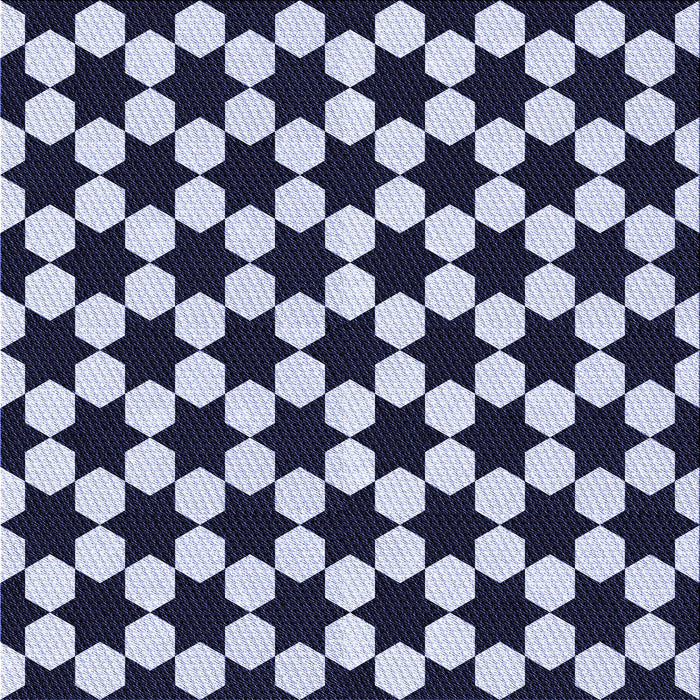 Round Patterned Night Blue Rug, pat2395blu