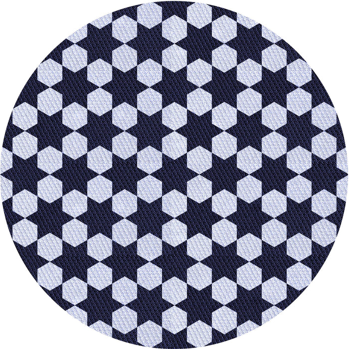 Square Machine Washable Transitional Night Blue Rug in a Living Room, wshpat2395blu