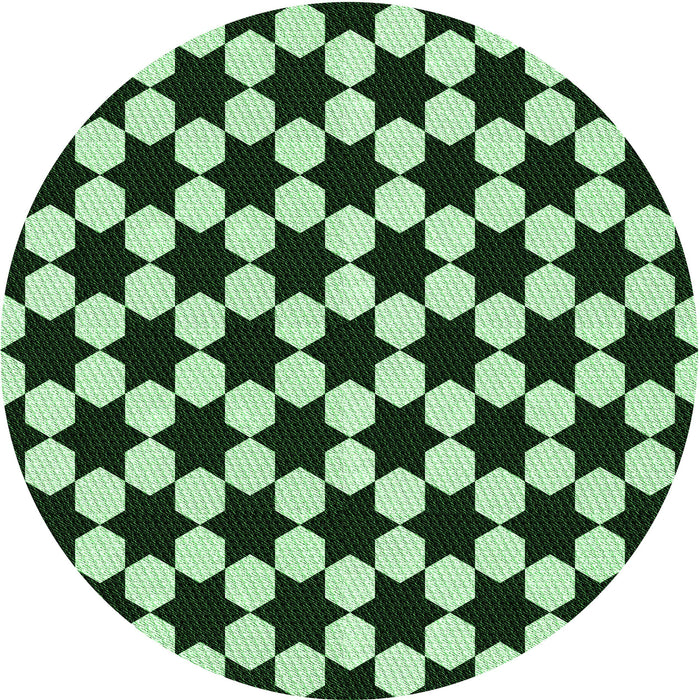 Square Machine Washable Transitional Light Green Rug in a Living Room, wshpat2395grn