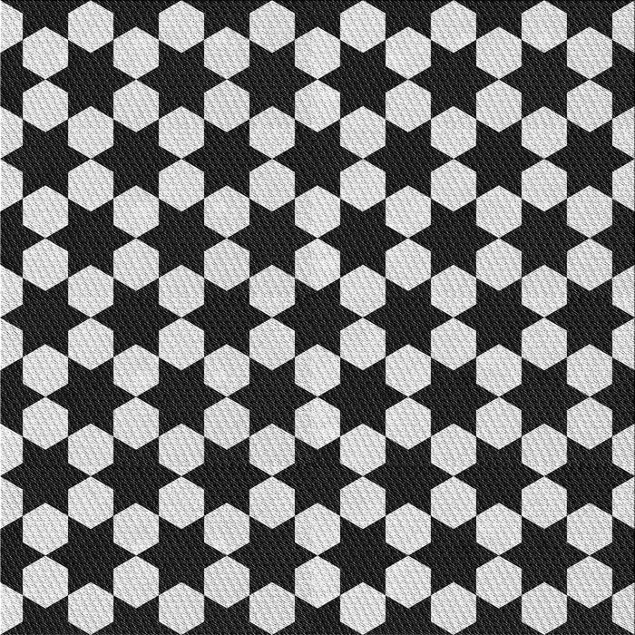 Round Patterned Charcoal Black Rug, pat2395gry