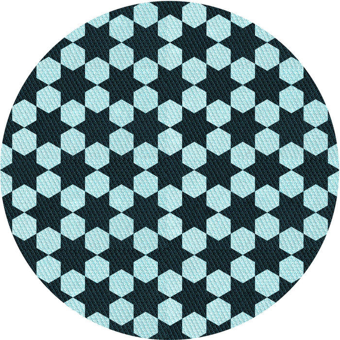 Square Machine Washable Transitional Blue Rug in a Living Room, wshpat2395lblu