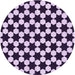 Square Patterned Blossom Pink Rug, pat2395pur