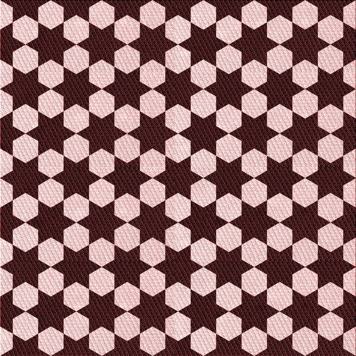 Round Patterned Baby Pink Rug, pat2395rd