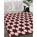 Machine Washable Transitional Pink Rug in a Family Room, wshpat2395rd