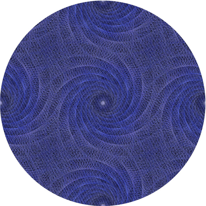 Square Machine Washable Transitional Denim Dark Blue Rug in a Living Room, wshpat2396blu