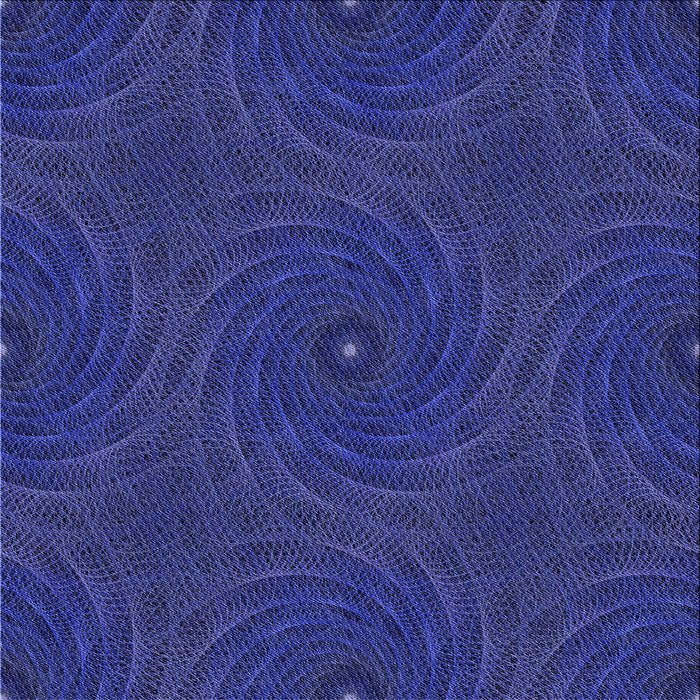 Round Patterned Denim Dark Blue Rug, pat2396blu