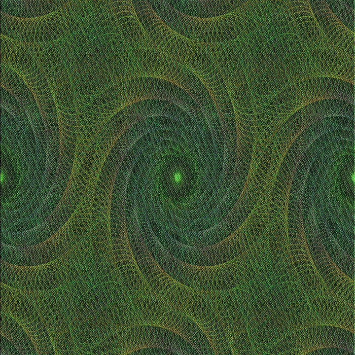 Patterned Dark Forest Green Rug, pat2396grn