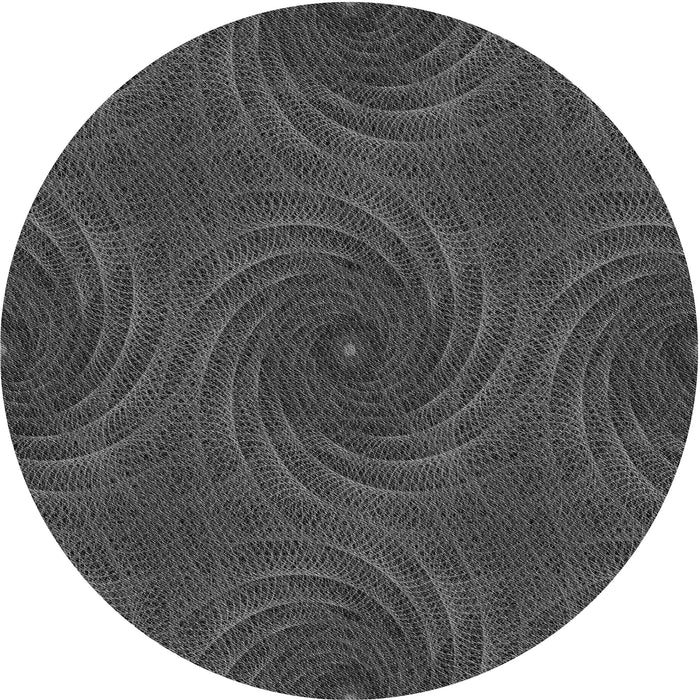 Square Machine Washable Transitional Smokey Gray Rug in a Living Room, wshpat2396gry