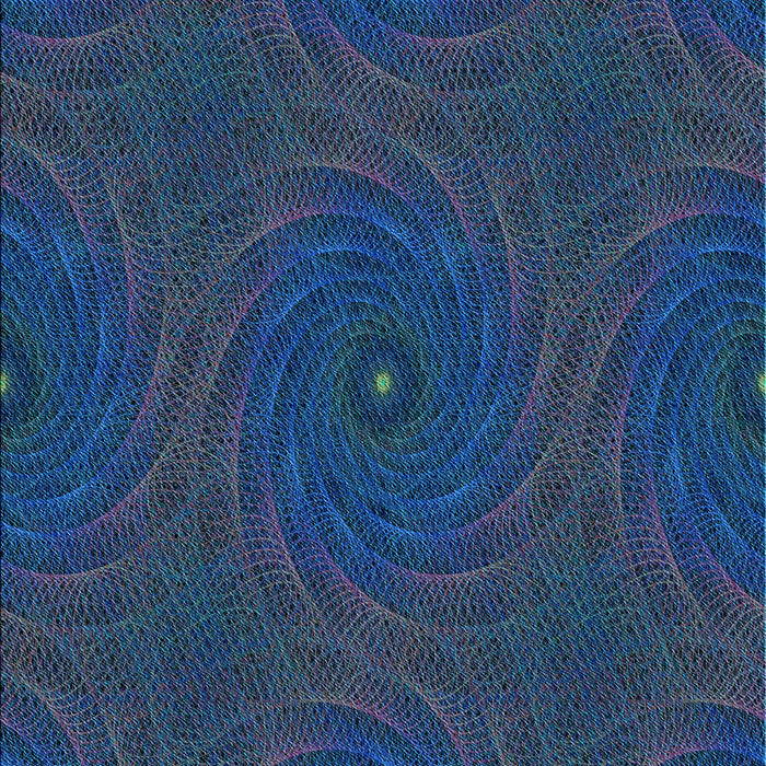 Machine Washable Transitional Blue Rug, wshpat2396lblu